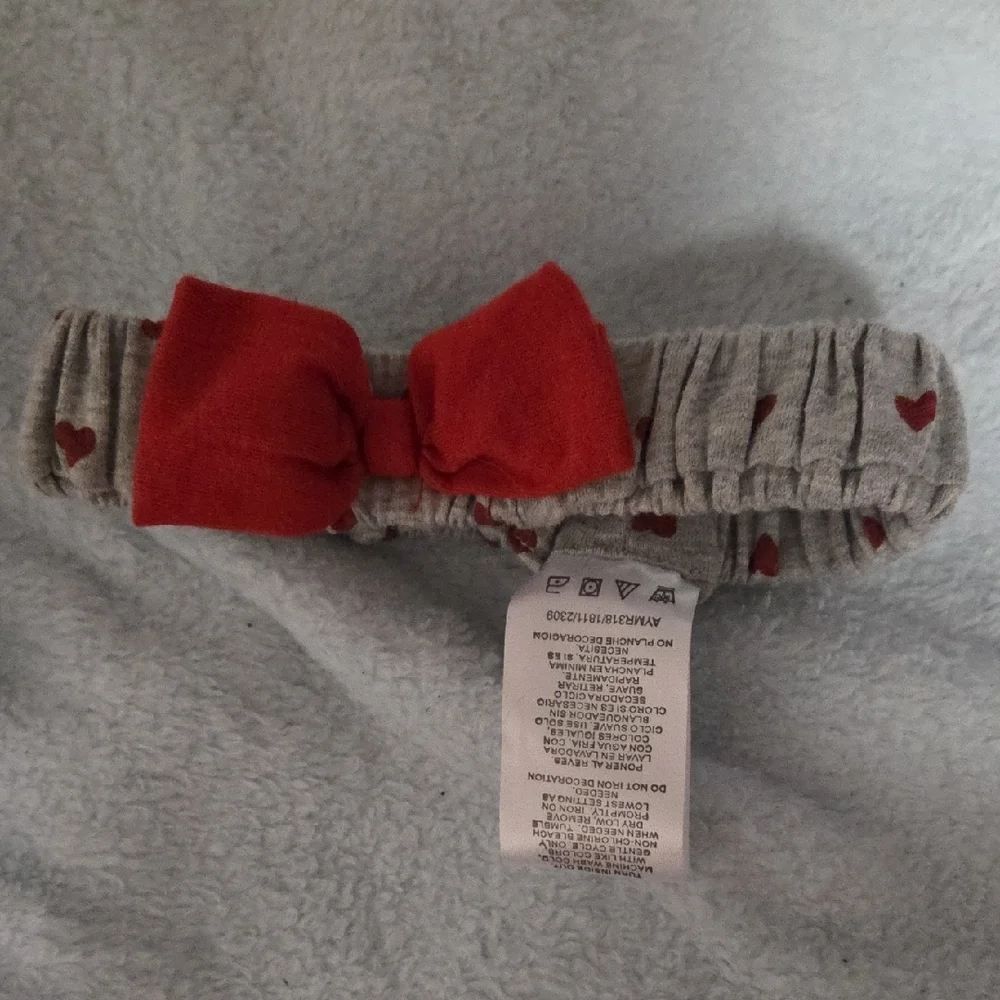 Set of Three Red and Black Bow Headbands